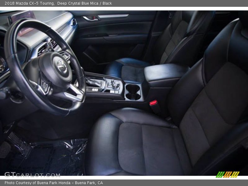 Deep Crystal Blue Mica / Black 2018 Mazda CX-5 Touring