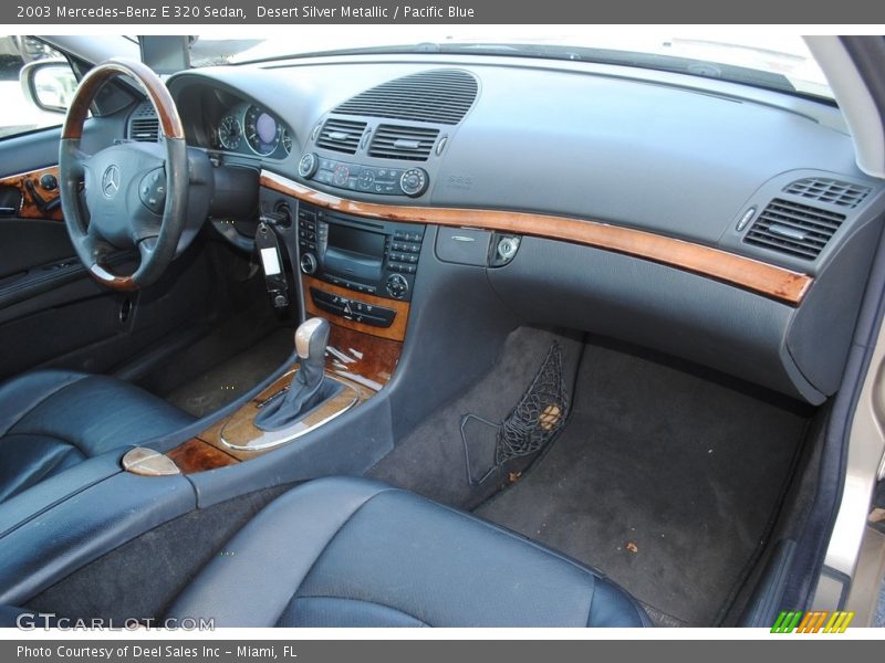 Desert Silver Metallic / Pacific Blue 2003 Mercedes-Benz E 320 Sedan