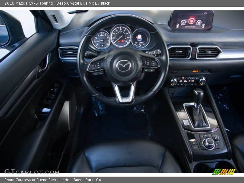 Deep Crystal Blue Mica / Black 2018 Mazda CX-5 Touring
