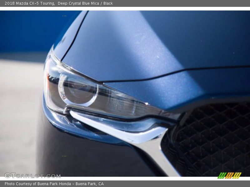 Deep Crystal Blue Mica / Black 2018 Mazda CX-5 Touring