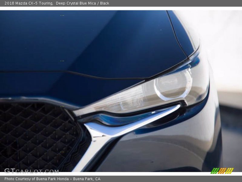 Deep Crystal Blue Mica / Black 2018 Mazda CX-5 Touring