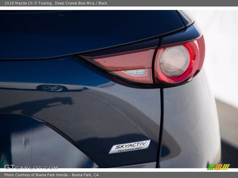 Deep Crystal Blue Mica / Black 2018 Mazda CX-5 Touring