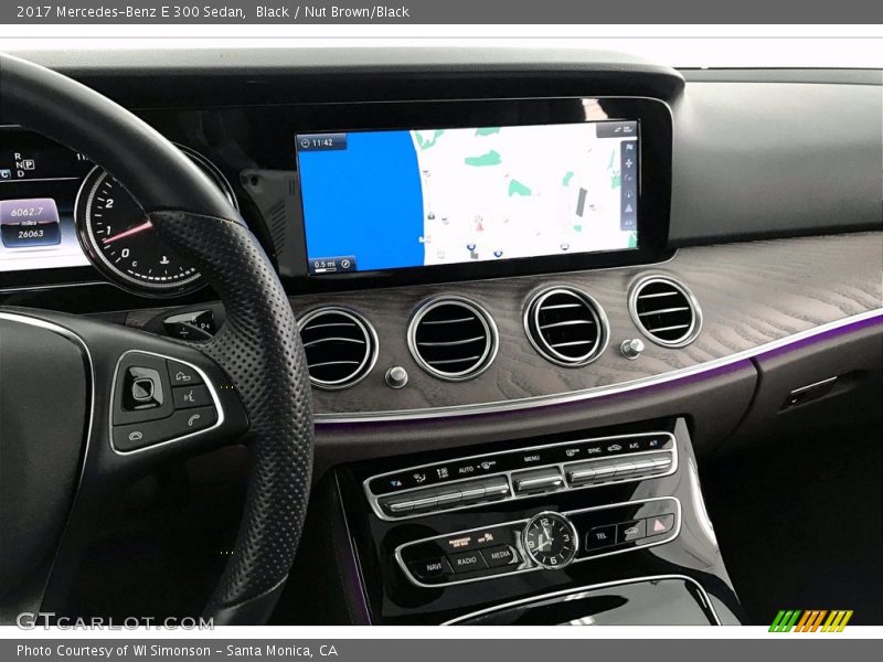Black / Nut Brown/Black 2017 Mercedes-Benz E 300 Sedan