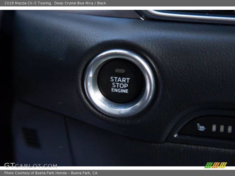 Deep Crystal Blue Mica / Black 2018 Mazda CX-5 Touring