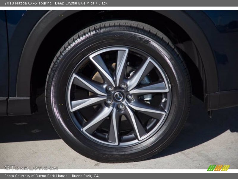 Deep Crystal Blue Mica / Black 2018 Mazda CX-5 Touring