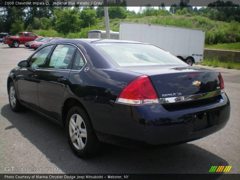 Imperial Blue Metallic / Gray 2008 Chevrolet Impala LS