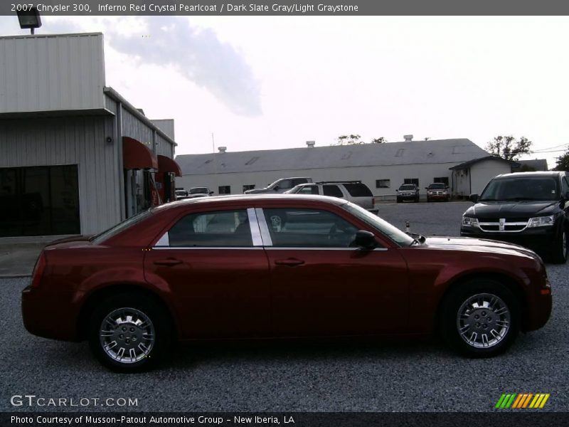 Inferno Red Crystal Pearlcoat / Dark Slate Gray/Light Graystone 2007 Chrysler 300