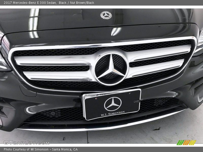 Black / Nut Brown/Black 2017 Mercedes-Benz E 300 Sedan