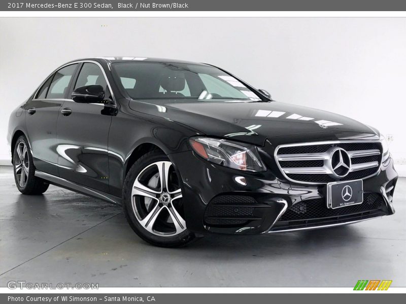 Black / Nut Brown/Black 2017 Mercedes-Benz E 300 Sedan