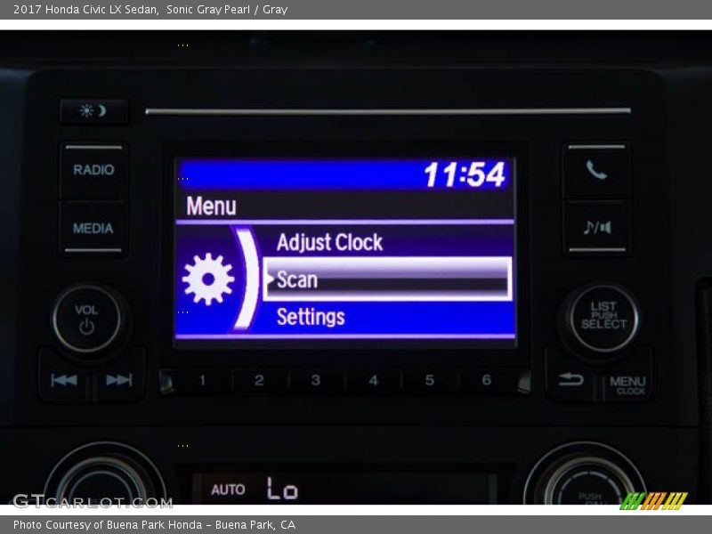 Sonic Gray Pearl / Gray 2017 Honda Civic LX Sedan