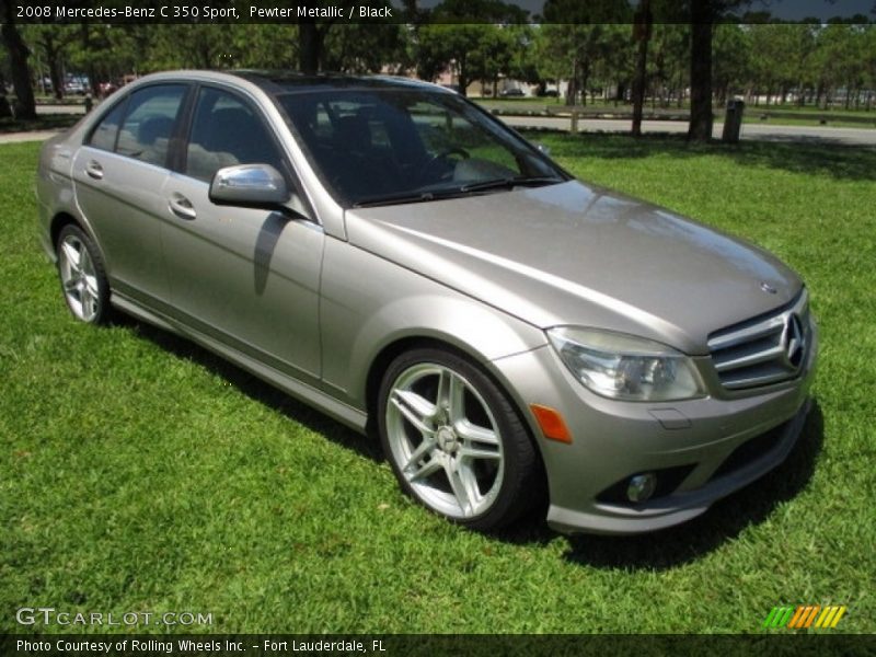 Pewter Metallic / Black 2008 Mercedes-Benz C 350 Sport