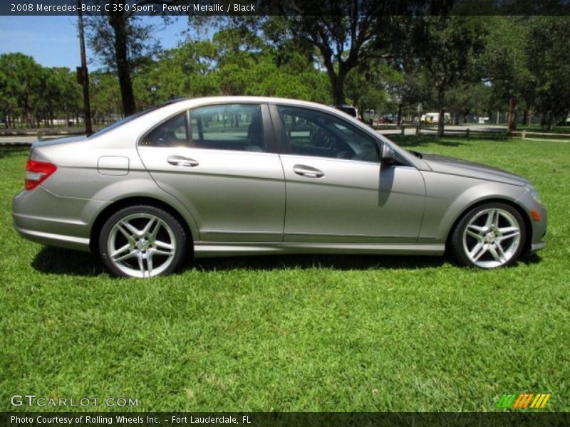 Pewter Metallic / Black 2008 Mercedes-Benz C 350 Sport