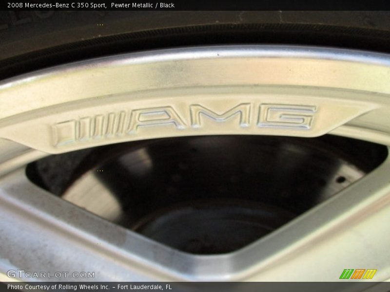 Pewter Metallic / Black 2008 Mercedes-Benz C 350 Sport