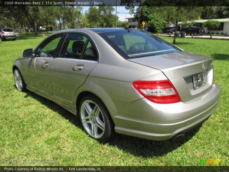 Pewter Metallic / Black 2008 Mercedes-Benz C 350 Sport