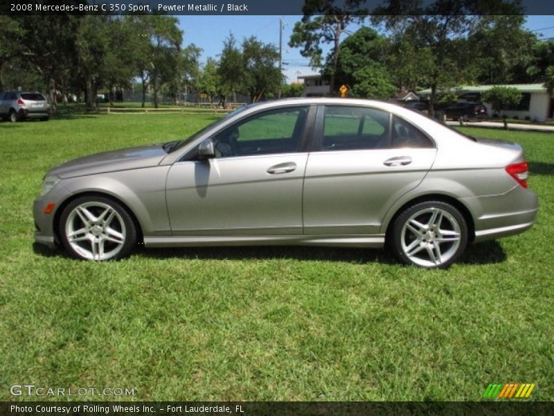 Pewter Metallic / Black 2008 Mercedes-Benz C 350 Sport