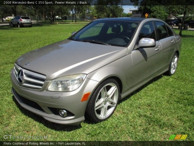 Pewter Metallic / Black 2008 Mercedes-Benz C 350 Sport