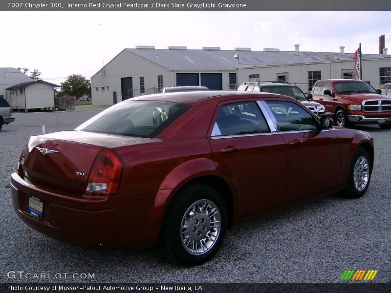 Inferno Red Crystal Pearlcoat / Dark Slate Gray/Light Graystone 2007 Chrysler 300