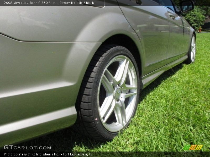 Pewter Metallic / Black 2008 Mercedes-Benz C 350 Sport