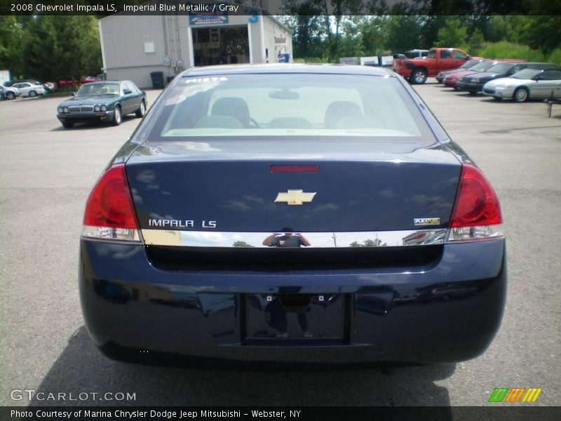 Imperial Blue Metallic / Gray 2008 Chevrolet Impala LS