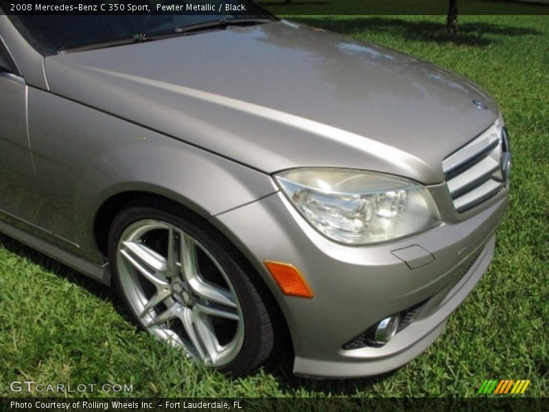 Pewter Metallic / Black 2008 Mercedes-Benz C 350 Sport