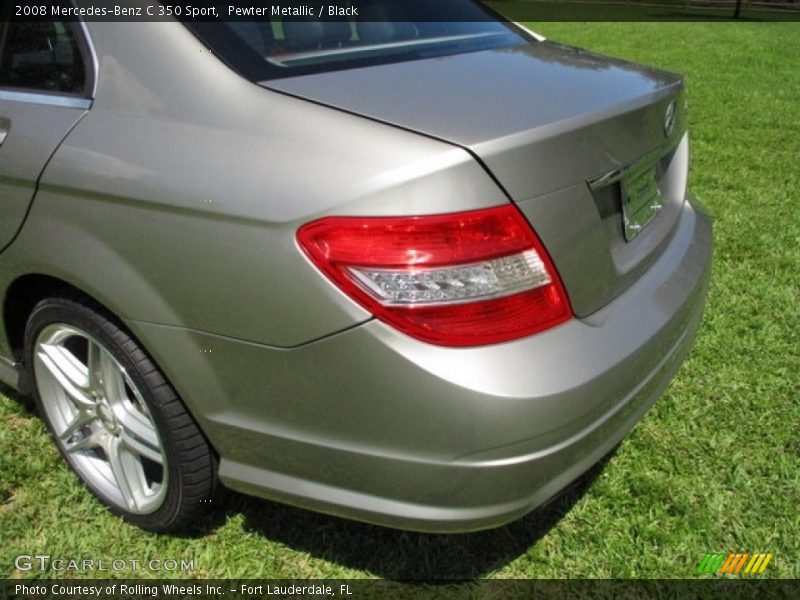 Pewter Metallic / Black 2008 Mercedes-Benz C 350 Sport