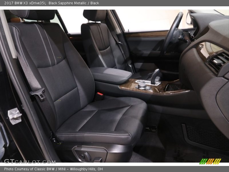 Black Sapphire Metallic / Black 2017 BMW X3 xDrive35i