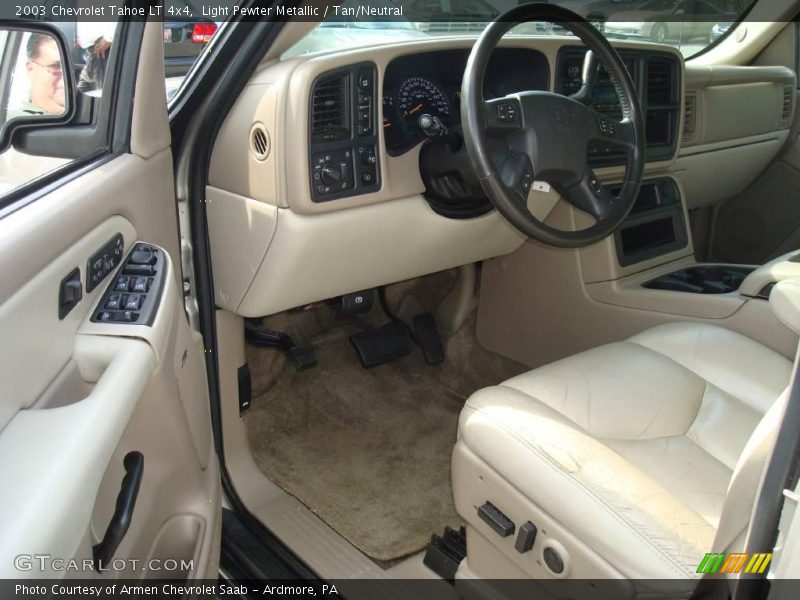 Light Pewter Metallic / Tan/Neutral 2003 Chevrolet Tahoe LT 4x4