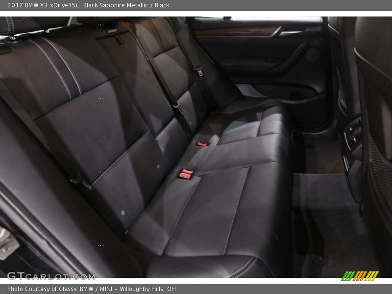 Black Sapphire Metallic / Black 2017 BMW X3 xDrive35i