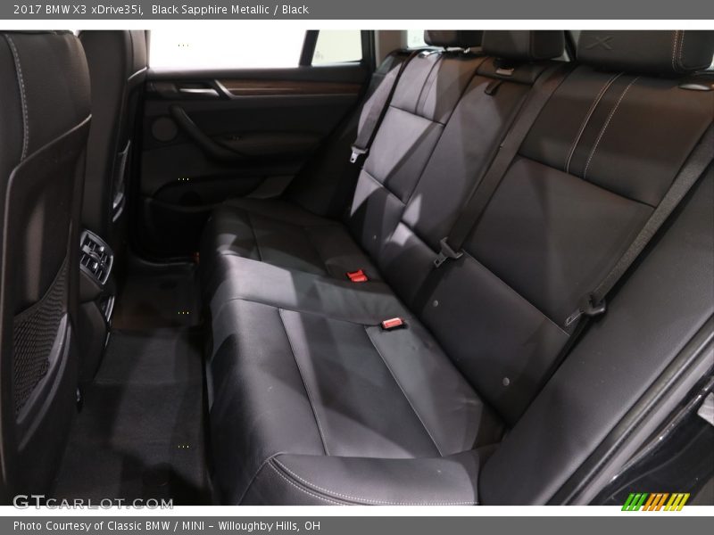 Black Sapphire Metallic / Black 2017 BMW X3 xDrive35i