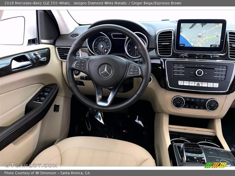 designo Diamond White Metallic / Ginger Beige/Espresso Brown 2018 Mercedes-Benz GLE 350 4Matic