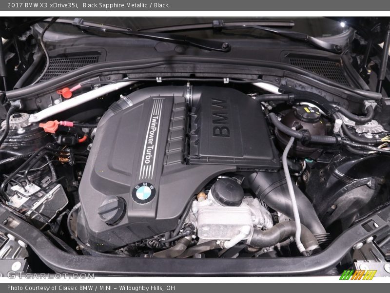Black Sapphire Metallic / Black 2017 BMW X3 xDrive35i