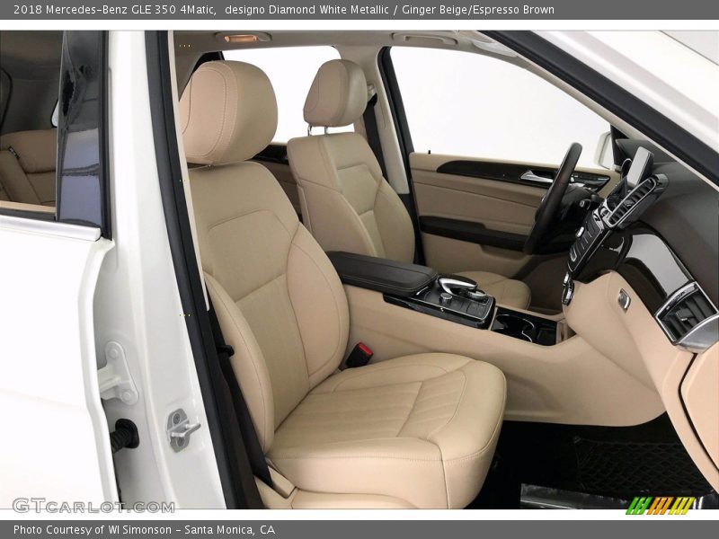 designo Diamond White Metallic / Ginger Beige/Espresso Brown 2018 Mercedes-Benz GLE 350 4Matic