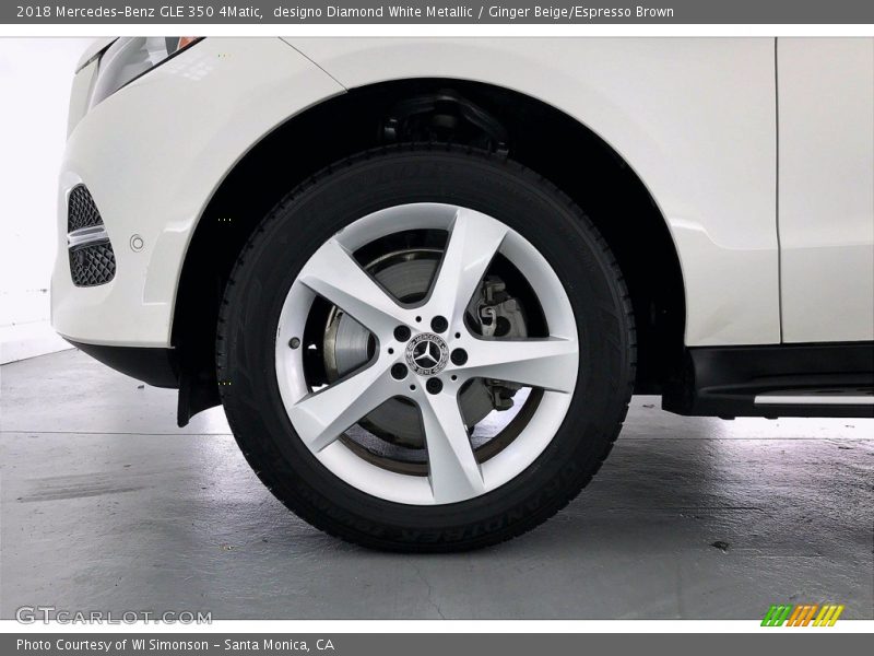 designo Diamond White Metallic / Ginger Beige/Espresso Brown 2018 Mercedes-Benz GLE 350 4Matic