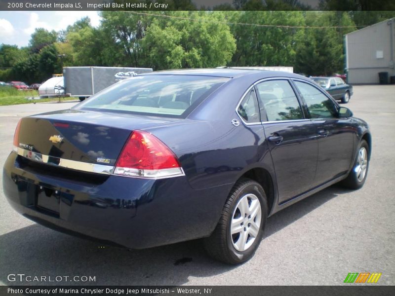 Imperial Blue Metallic / Gray 2008 Chevrolet Impala LS