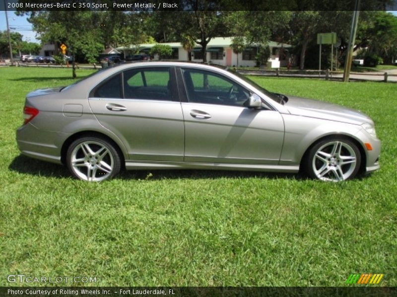 Pewter Metallic / Black 2008 Mercedes-Benz C 350 Sport