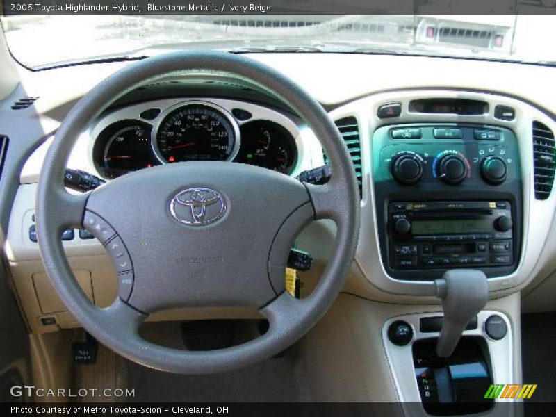 Bluestone Metallic / Ivory Beige 2006 Toyota Highlander Hybrid