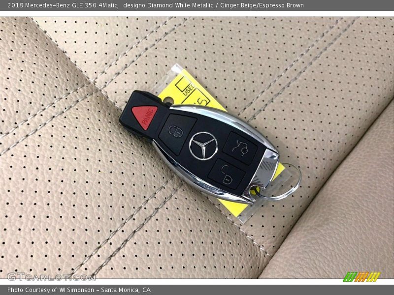 designo Diamond White Metallic / Ginger Beige/Espresso Brown 2018 Mercedes-Benz GLE 350 4Matic