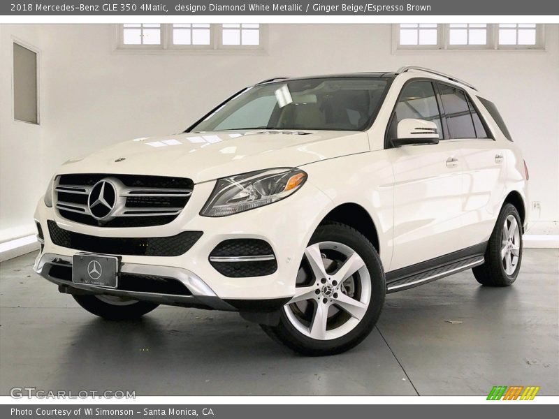 designo Diamond White Metallic / Ginger Beige/Espresso Brown 2018 Mercedes-Benz GLE 350 4Matic