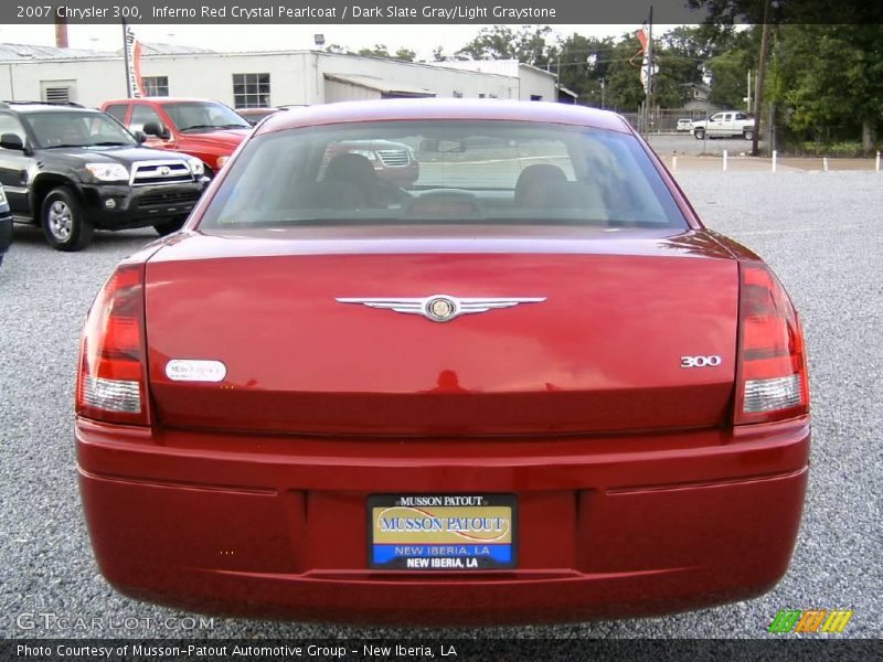 Inferno Red Crystal Pearlcoat / Dark Slate Gray/Light Graystone 2007 Chrysler 300
