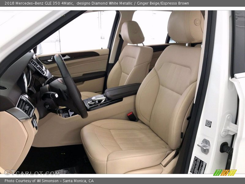 designo Diamond White Metallic / Ginger Beige/Espresso Brown 2018 Mercedes-Benz GLE 350 4Matic