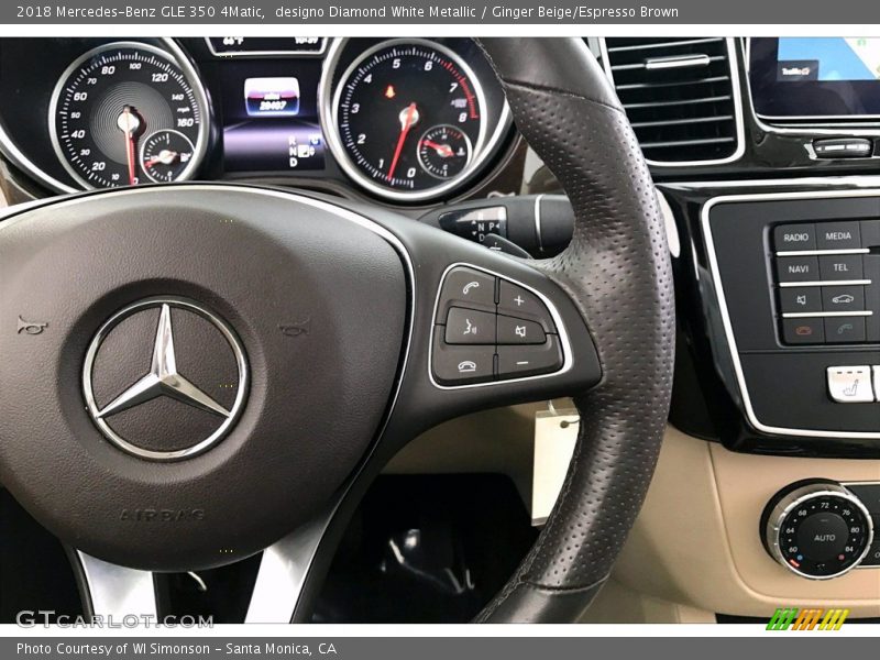 designo Diamond White Metallic / Ginger Beige/Espresso Brown 2018 Mercedes-Benz GLE 350 4Matic