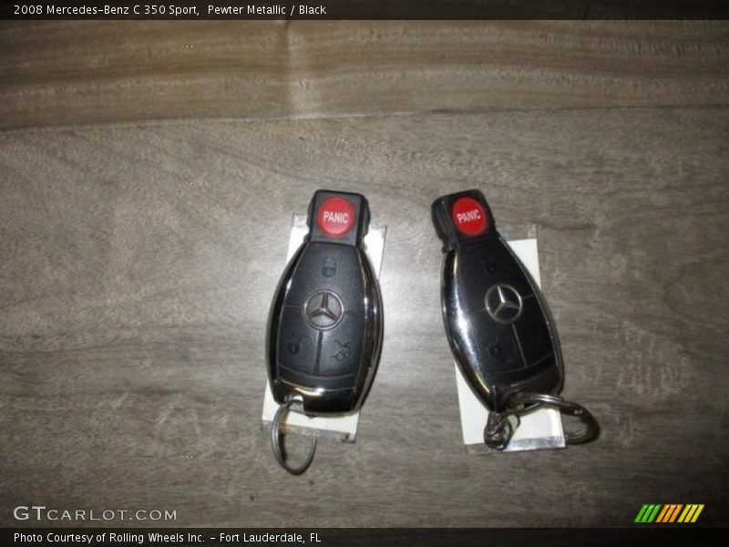 Pewter Metallic / Black 2008 Mercedes-Benz C 350 Sport