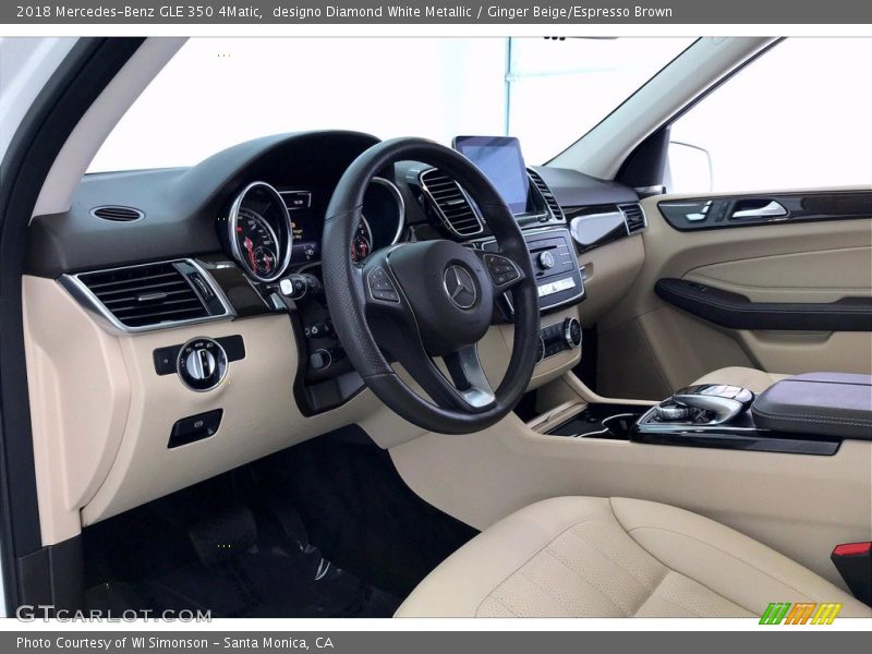 designo Diamond White Metallic / Ginger Beige/Espresso Brown 2018 Mercedes-Benz GLE 350 4Matic