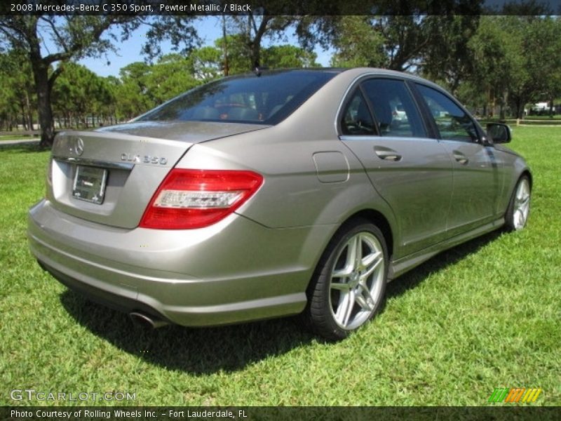 Pewter Metallic / Black 2008 Mercedes-Benz C 350 Sport