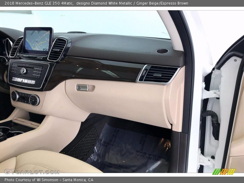 designo Diamond White Metallic / Ginger Beige/Espresso Brown 2018 Mercedes-Benz GLE 350 4Matic