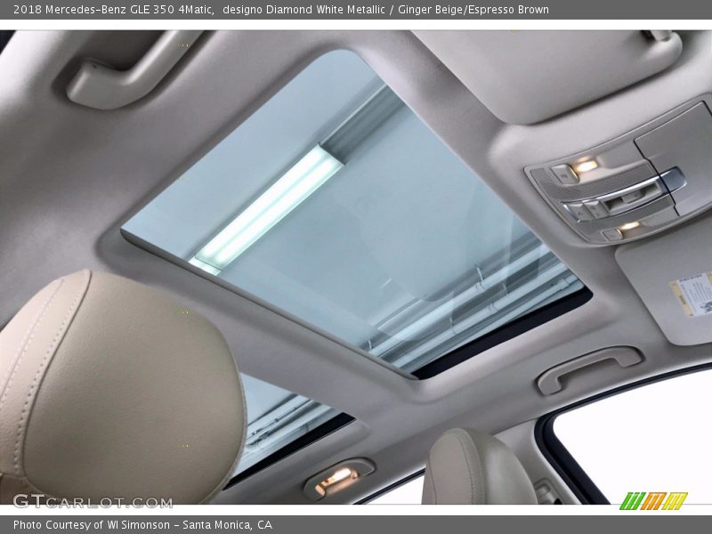 designo Diamond White Metallic / Ginger Beige/Espresso Brown 2018 Mercedes-Benz GLE 350 4Matic