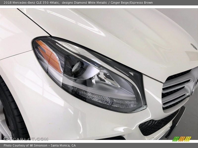 designo Diamond White Metallic / Ginger Beige/Espresso Brown 2018 Mercedes-Benz GLE 350 4Matic