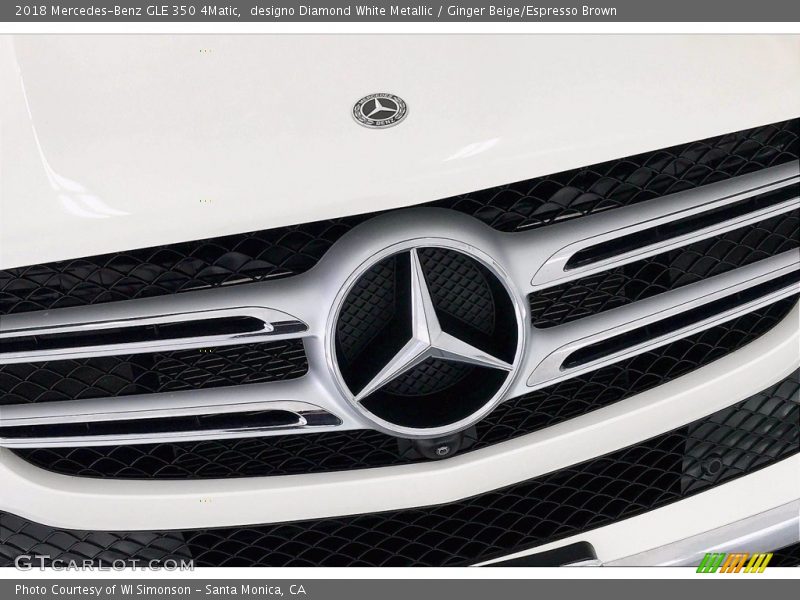 designo Diamond White Metallic / Ginger Beige/Espresso Brown 2018 Mercedes-Benz GLE 350 4Matic
