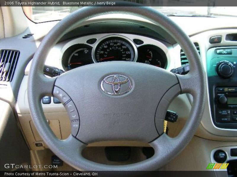 Bluestone Metallic / Ivory Beige 2006 Toyota Highlander Hybrid