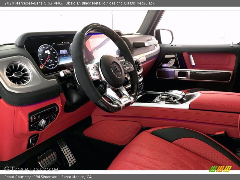 Obsidian Black Metallic / designo Classic Red/Black 2020 Mercedes-Benz G 63 AMG